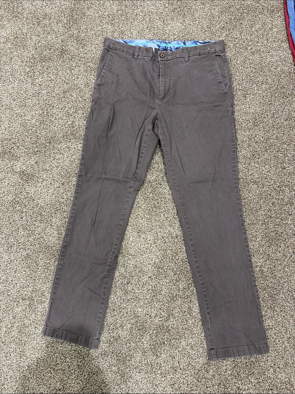Tommy Bahama Men's Charcoal Gray Chinos
